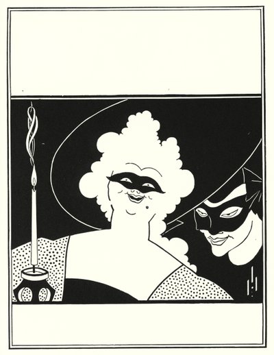 「イエローブック」第I巻の表紙デザイン 作： Aubrey Beardsley
