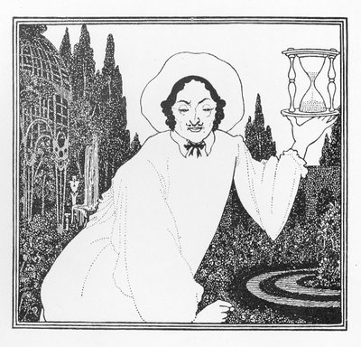 「ミニッツのピエロ」のカバーデザイン、1897 作： Aubrey Beardsley