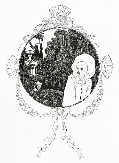 アーネスト・ダウソンの「The Pierrot of the Minute」の挿絵、Cul-de-lampe。 作： Aubrey Beardsley