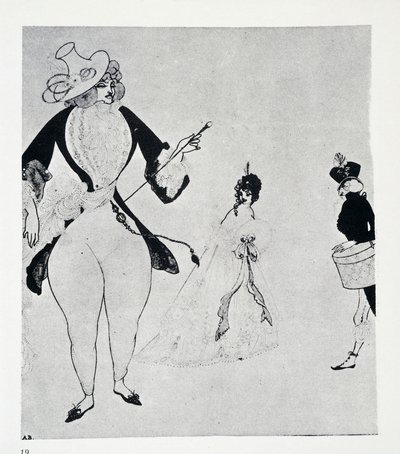 理想を探すアルベール by オーブリー・ビアズリー（1872-1898 作： Aubrey Beardsley