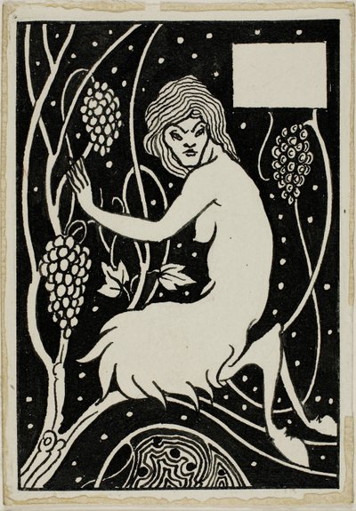 装飾研究：サテュロス 作： Aubrey Beardsley