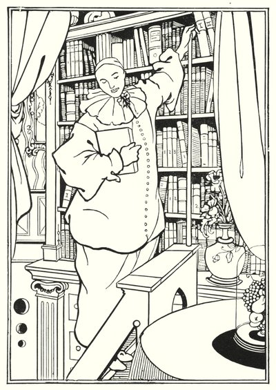「ピエロ」の表紙デザイン 作： Aubrey Beardsley