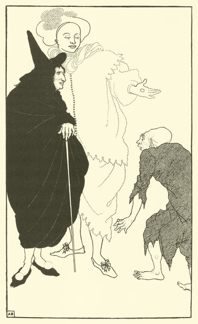 ドンファン、スガナレルと乞食 作： Aubrey Beardsley