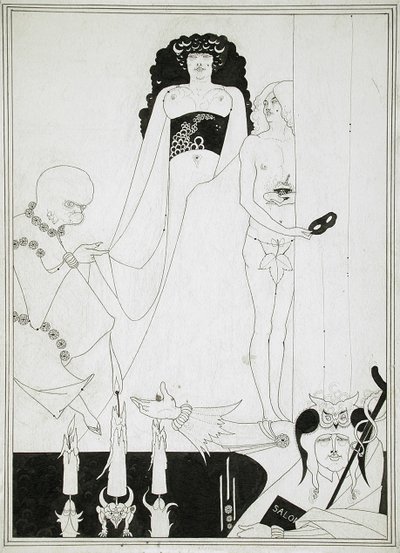 ヘロディアスを入力してください。オスカーワイルドによるサロメのイラスト 作： Aubrey Beardsley