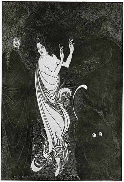ダスラインゴルドの4番目のタブロー、「サボイ」のイラスト、1896年 作： Aubrey Beardsley
