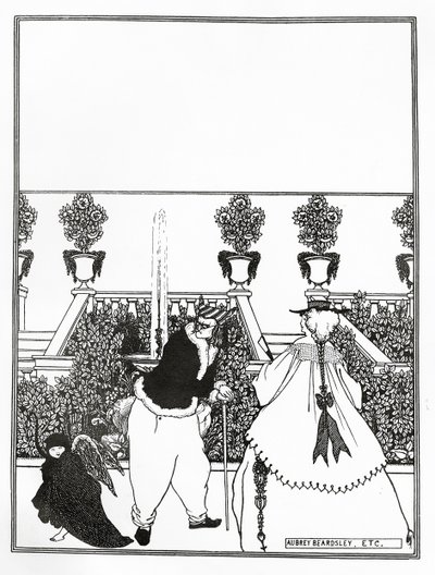 「サボイ」の表紙デザイン、1896 作： Aubrey Beardsley