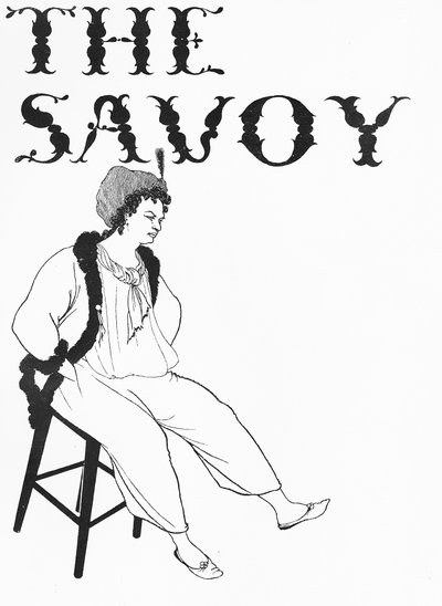 「サボイ」の表紙イラスト、1896 作： Aubrey Beardsley