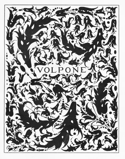 「ボルポーネ」への口絵、1898 作： Aubrey Beardsley