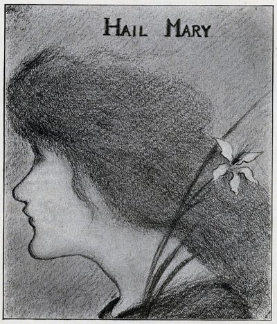 あられメリー（鉛筆） 作： Aubrey Beardsley