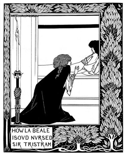 ラビールイソウナースサートリストラムトーマス・M著 『ル・モルテ・ダーサー』の挿絵 作： Aubrey Beardsley
