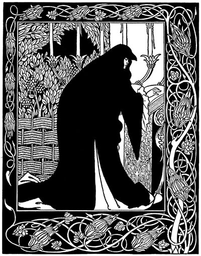 ゲネヴァー女王が彼女を修道女にした方法 作： Aubrey Beardsley