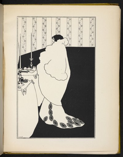 女性を描いたイラスト 作： Aubrey Beardsley