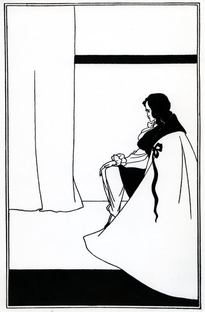 エドガーアランポー作「アッシャー家の陥落」のイラスト、1894年 作： Aubrey Beardsley