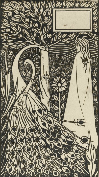 トーマス・マロリー卿による本「ル・モルテ・ダーサー」のイラスト、1893-1894年 作： Aubrey Beardsley