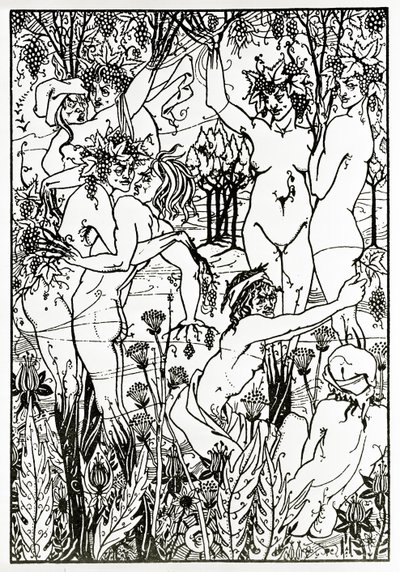 The Orgy, c.1894 (litho) 作： Aubrey Beardsley