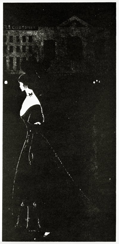 夜、1894 作： Aubrey Beardsley