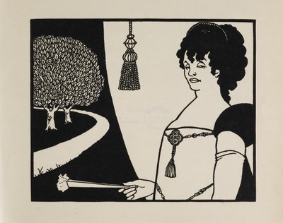 レジェーン夫人、50 枚の素描の本より 作： Aubrey Beardsley
