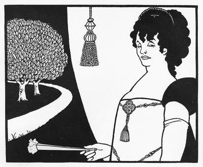 マダムレジャンヌ、「イエローブック」のイラスト、1893-94 作： Aubrey Beardsley