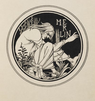 50枚の絵からなるマーリン 作： Aubrey Beardsley