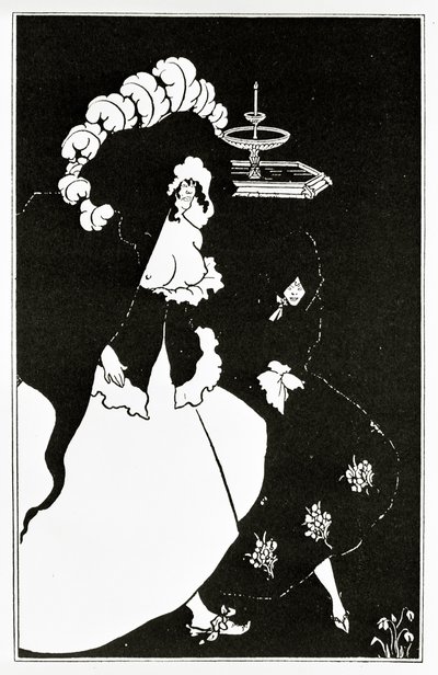 売春宿から戻ってきたメッサリナと仲間、1894年頃 作： Aubrey Beardsley