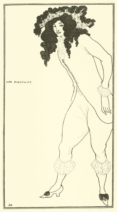ピンチワイフ夫人 作： Aubrey Beardsley
