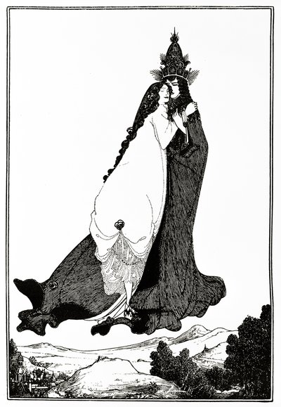 リマの聖なる薔薇、1894年頃 作： Aubrey Beardsley