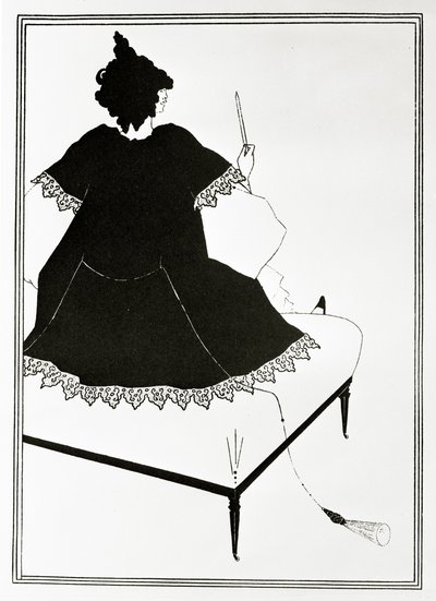 サロメ・マイトレシュ・オーケストレ、ou la femme au dildo、1894年頃 作： Aubrey Beardsley