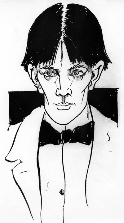 自画像：オーブリー・ヴィンセント・ビアズリー（1872-1898）イギリスのイラストレーター・作家 作： Aubrey Beardsley