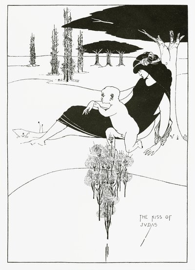 ユダのキス、1893 作： Aubrey Beardsley