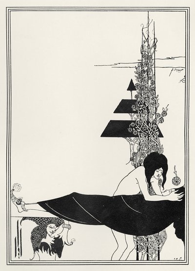 オスカー・ワイルドの「サロメ」からの挿絵「プラトニック・ラメント 作： Aubrey Beardsley