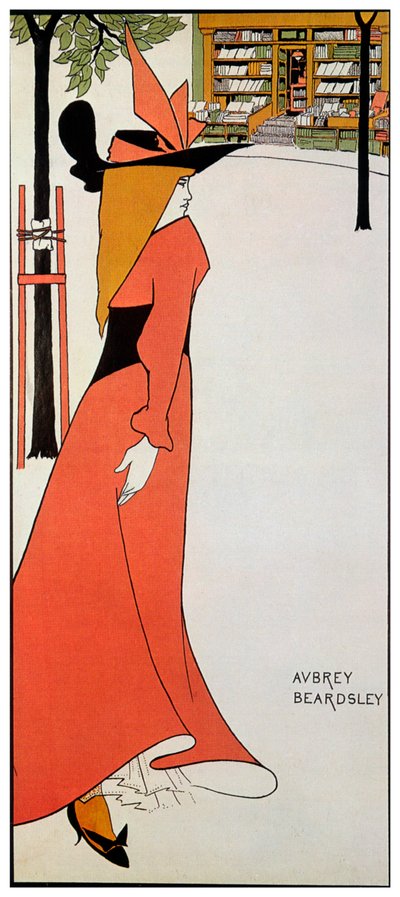 仮名および反意語ライブラリ、1895 作： Aubrey Beardsley