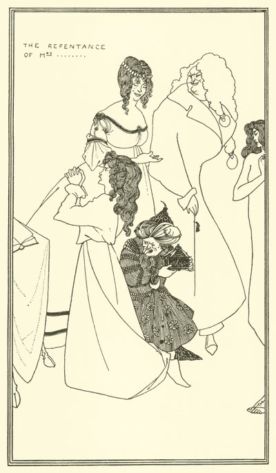 の悔い改め... 作： Aubrey Beardsley