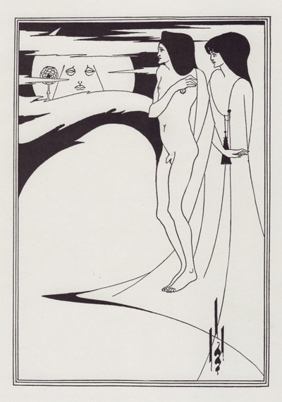 月の女、1893年。 作： Aubrey Beardsley