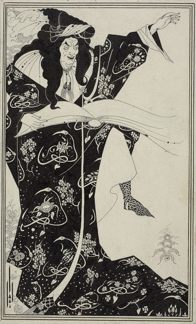 魔術師ヴァージル、1893年 作： Aubrey Beardsley