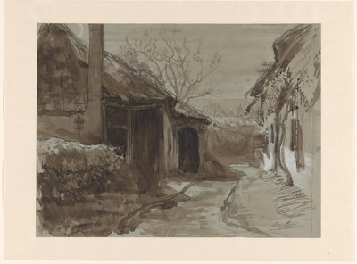 洞元村の風景 作： August Allebe