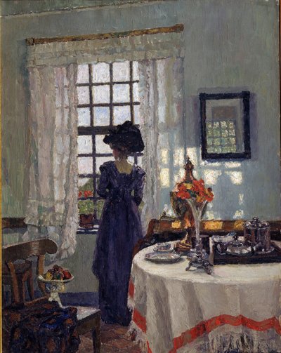 窓辺の女 作： August Brandis von