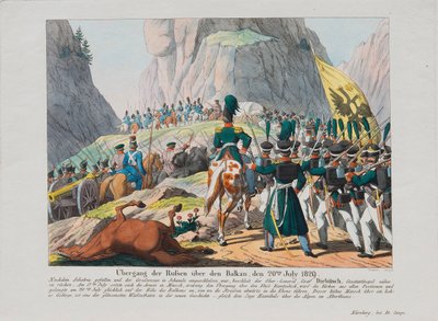 バルカン半島を横切るグラフの軍隊イヴァンイヴァノビッチディビッチc。 1830 作： August Friedrich Andreas Campe