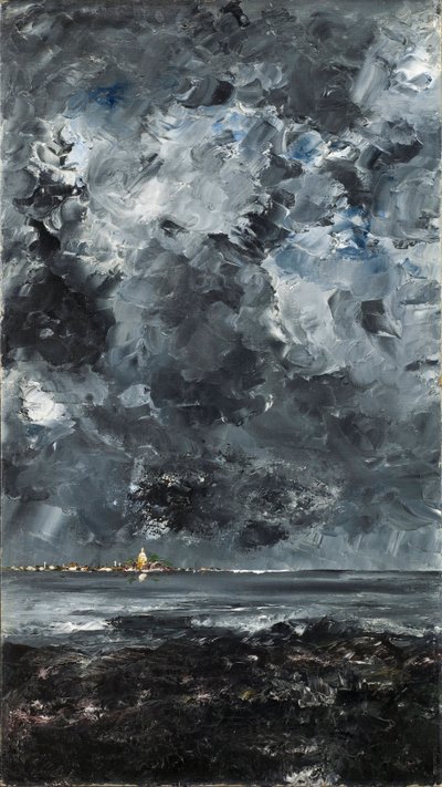 La ville - The Town - Strindberg, August (1849-1912) - 1903 - 油彩・キャンバス - 94,5x53 - Nationalmuseum Stockholm 作： August Johan Strindberg