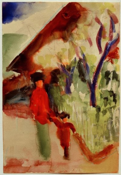 アムシュバイツァーハウス 作： August Macke