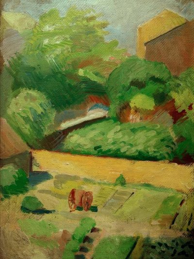 隣の庭（ボン）の眺め 作： August Macke