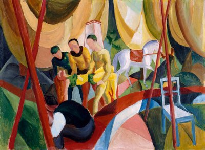 サーカス、1913 作： August Macke