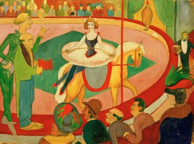 サーカスの写真I：アートライダー 作： August Macke