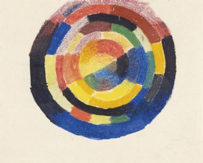 カラーホイールファーブクライス、1913-1914 作： August Macke