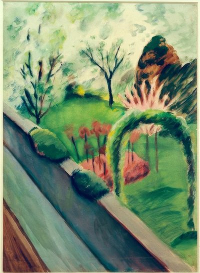 ボンのマッケの庭 作： August Macke