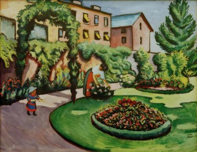 ボンのマッケシュガルテン 作： August Macke