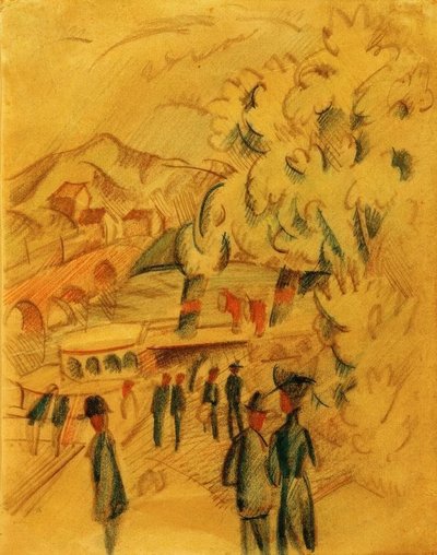 国への道 作： August Macke