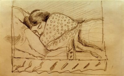 エリザベス、眠る 作： August Macke