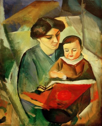 エリザベスとウォルターチェン 作： August Macke