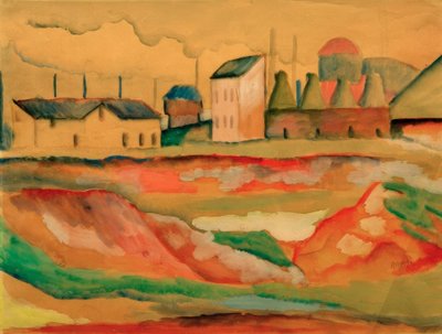 工場（レンガ工場） 作： August Macke