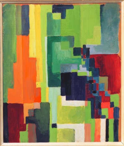 色付きのフォームII 作： August Macke